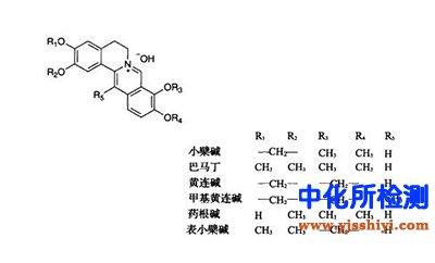 苄基异喹啉类生物碱检测